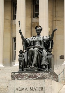 Statue Of Alma Mater At Columbia University